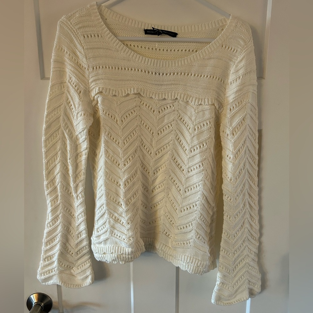 White House Black Market cream sweater. Brand new - Size small
